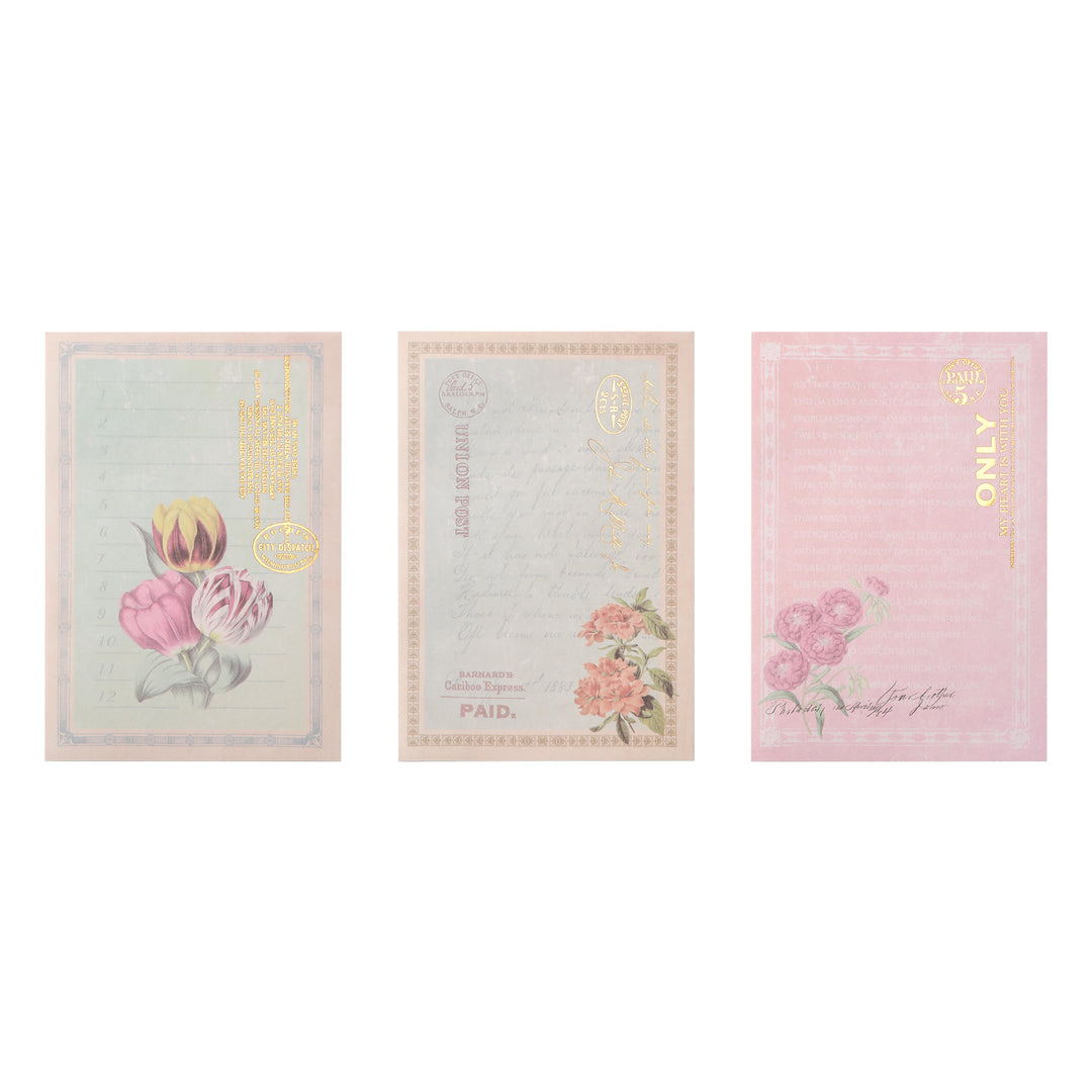 Diary of Old Times Gilded Collage Book - Tulip - 36 Sheets