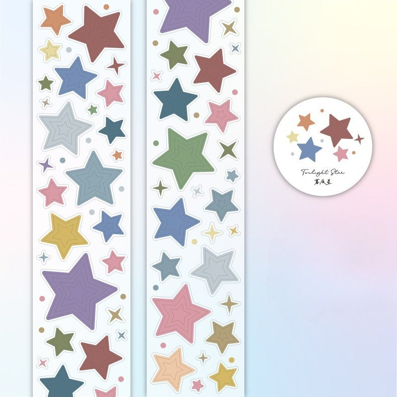 Dreamy Circles & Pentagrams PET Glitter Tape