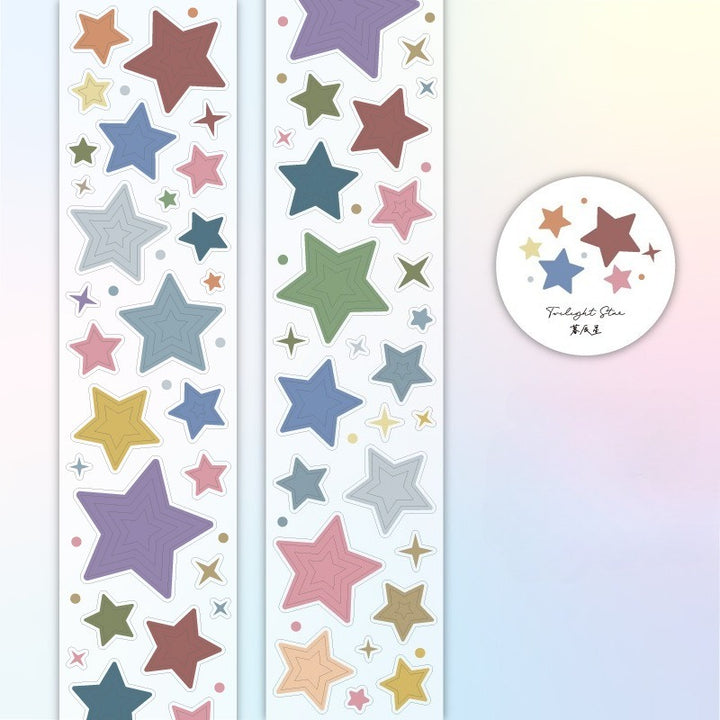 Dreamy Circles & Pentagrams PET Glitter Tape