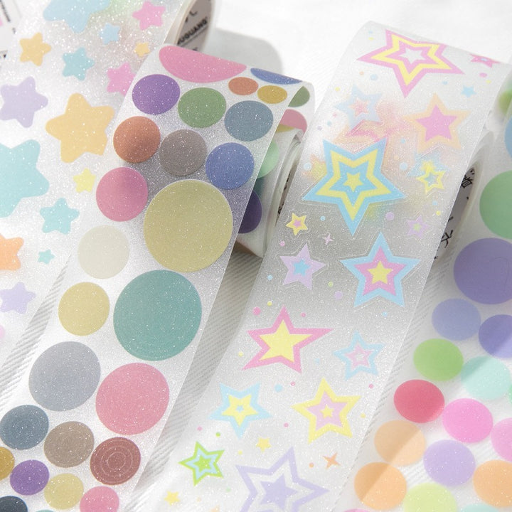 Dreamy Circles & Pentagrams PET Glitter Tape