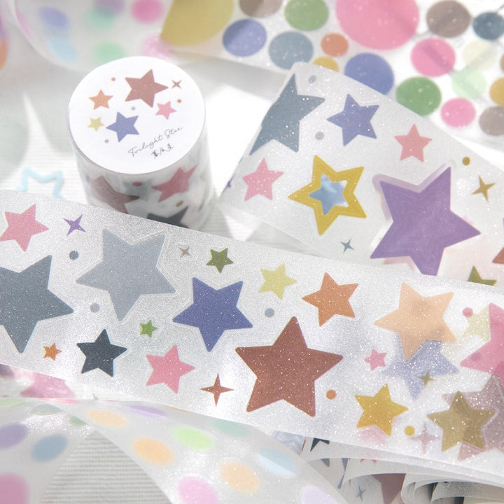 Dreamy Circles & Pentagrams PET Glitter Tape