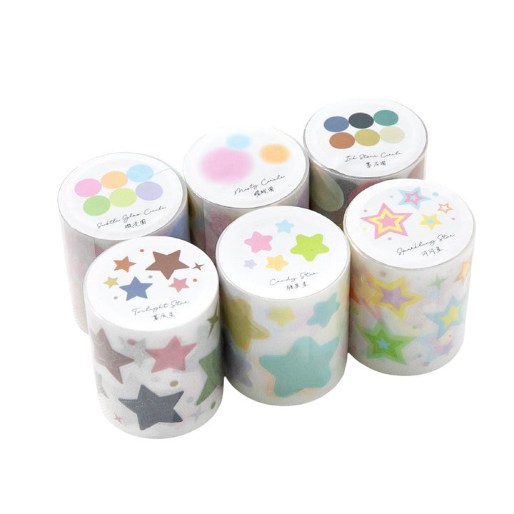 Dreamy Circles & Pentagrams PET Glitter Tape