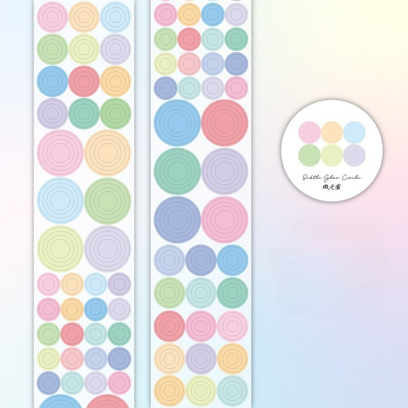 Dreamy Circles & Pentagrams PET Glitter Tape