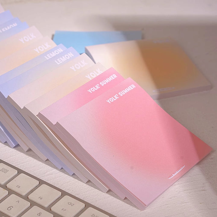Dreamy Gradient Pastel Sticky Notes - Set of 4