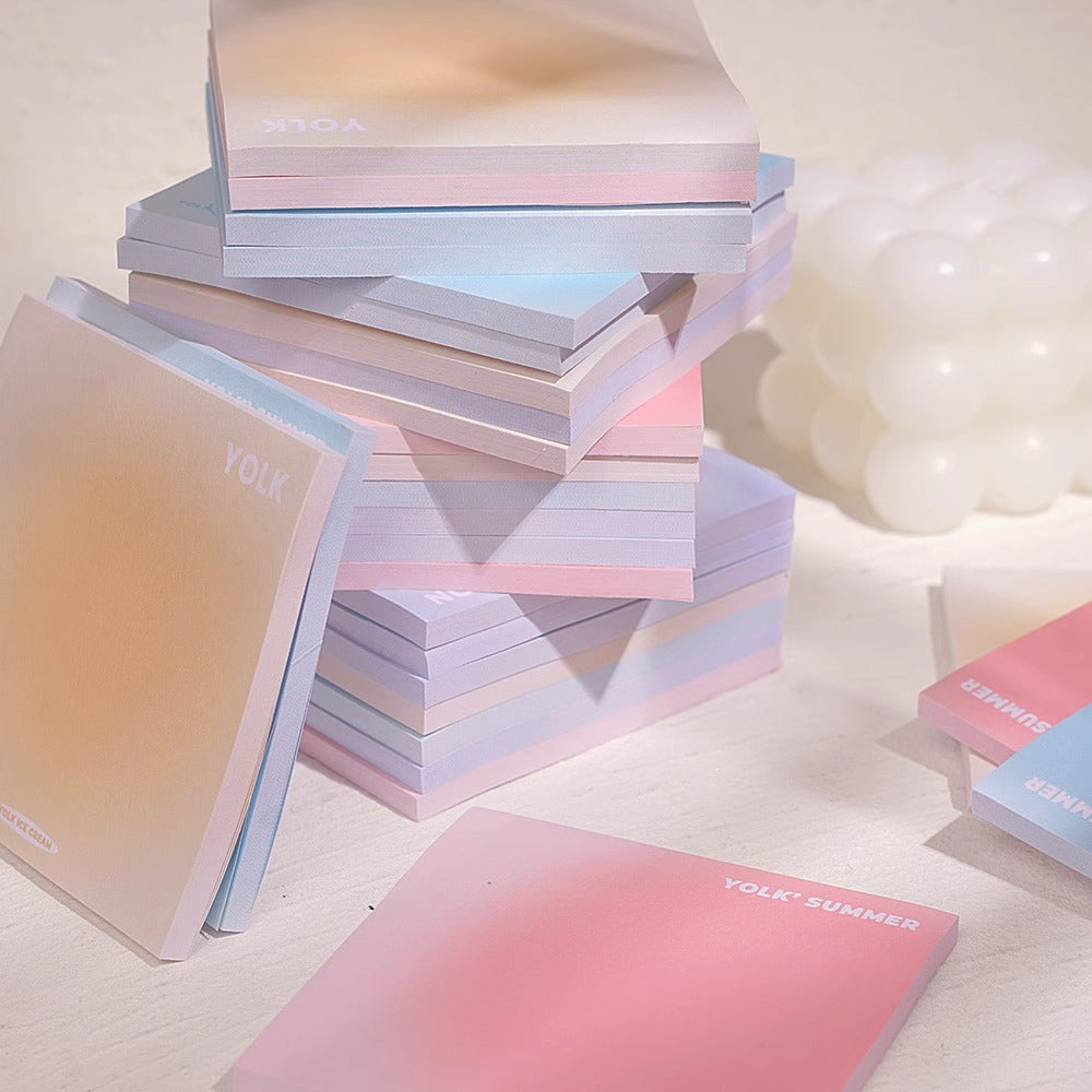 Dreamy Gradient Pastel Sticky Notes - Set of 4