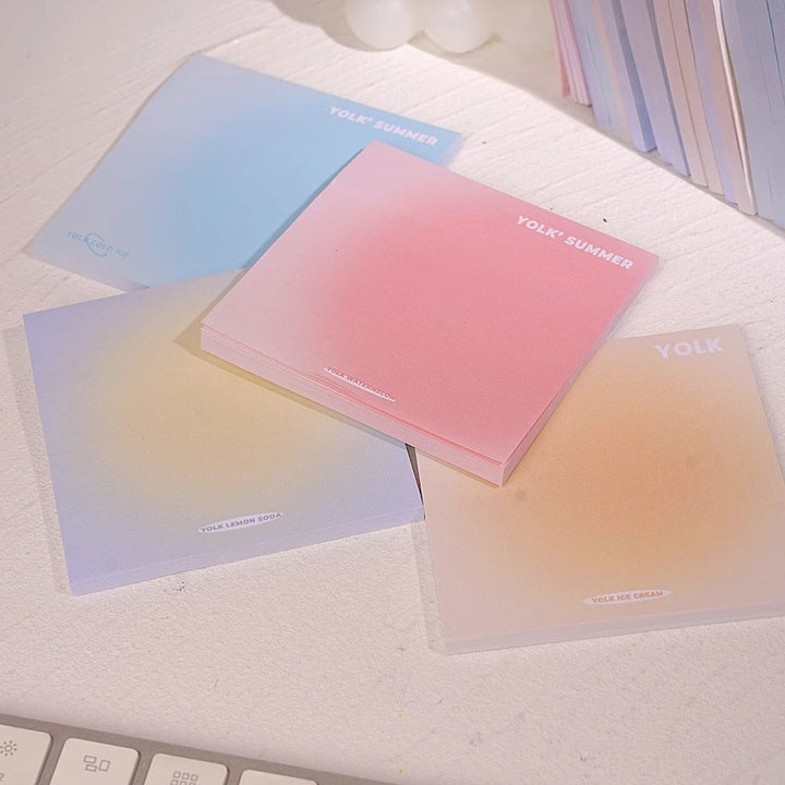 Dreamy Gradient Pastel Sticky Notes - Set of 4