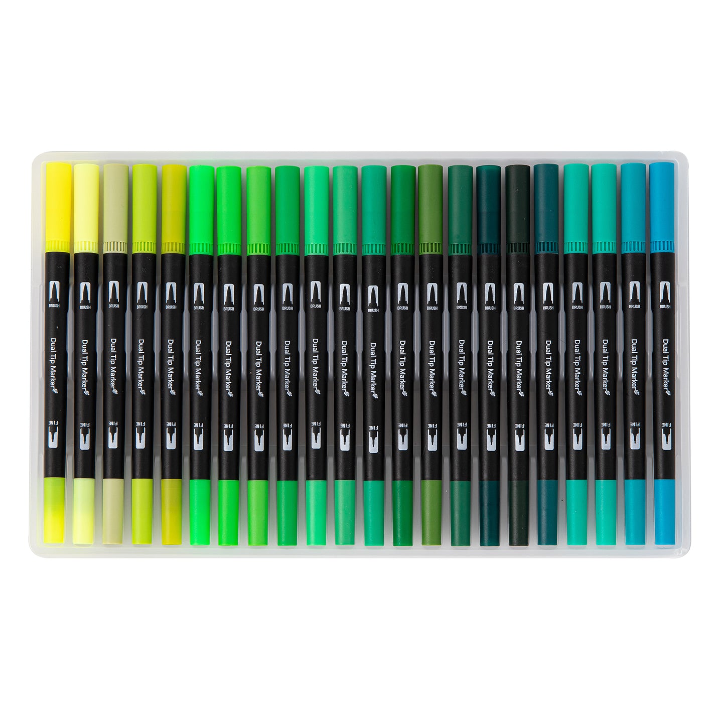Dual Tip Water-Based Brush Pen - 132 Color Set
