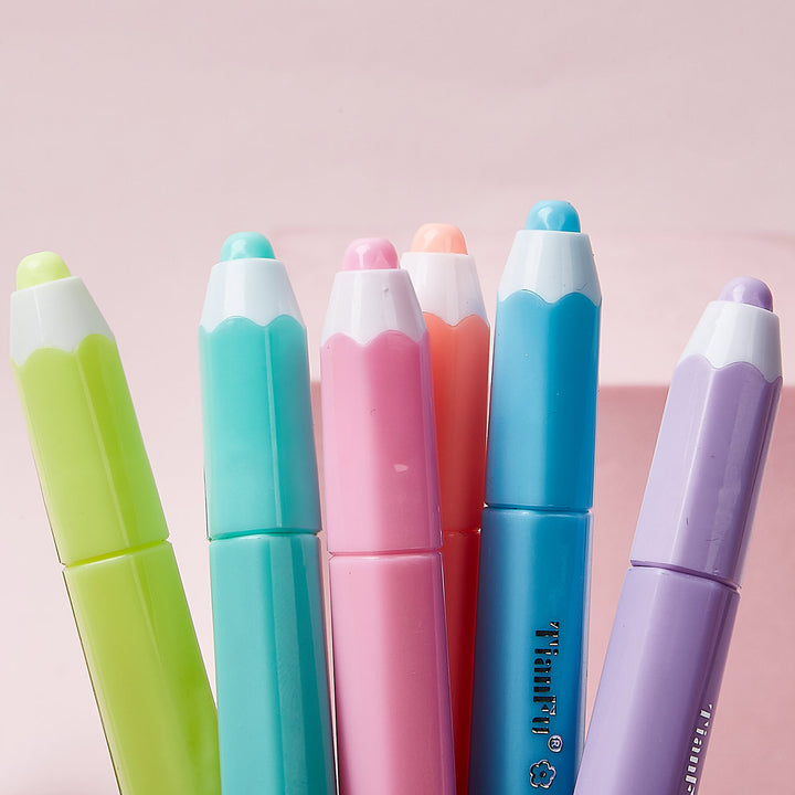 Dual‑Tip Stamp Highlighters - 6 Color Set