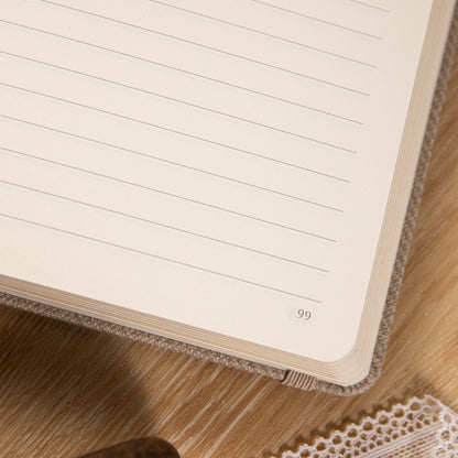 Embrace the Light Notebook - A5 - Lined - Beige