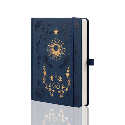 Embrace the Light Notebook - A5 - Lined - Navy Blue