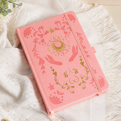 Embrace the Light Notebook - A5 - Lined - Pink