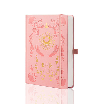 Embrace the Light Notebook - A5 - Lined - Pink