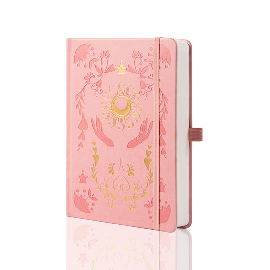 Embrace the Light Notebook - A5 - Lined - Pink