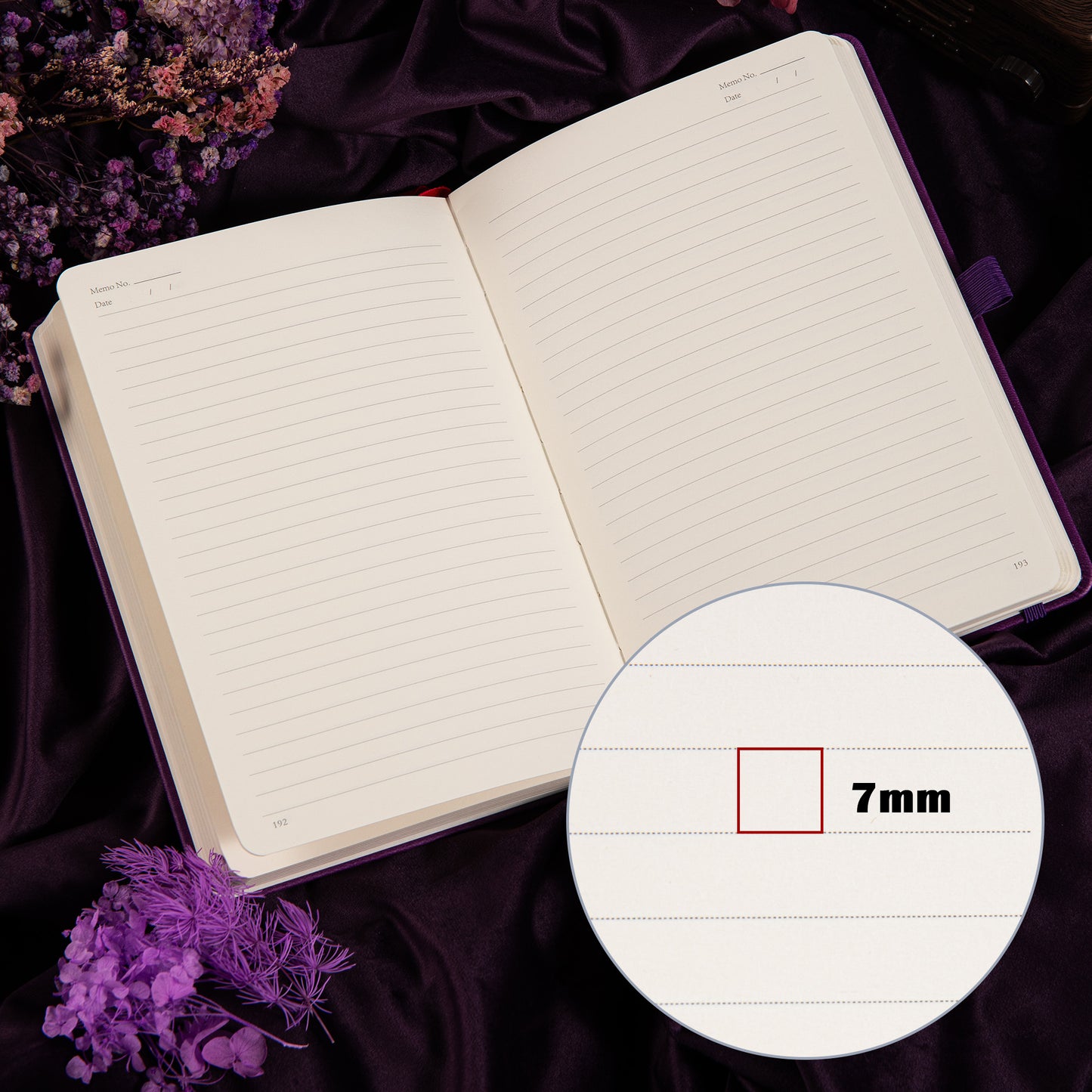 Embrace the Light Notebook - A5 - Lined - Purple