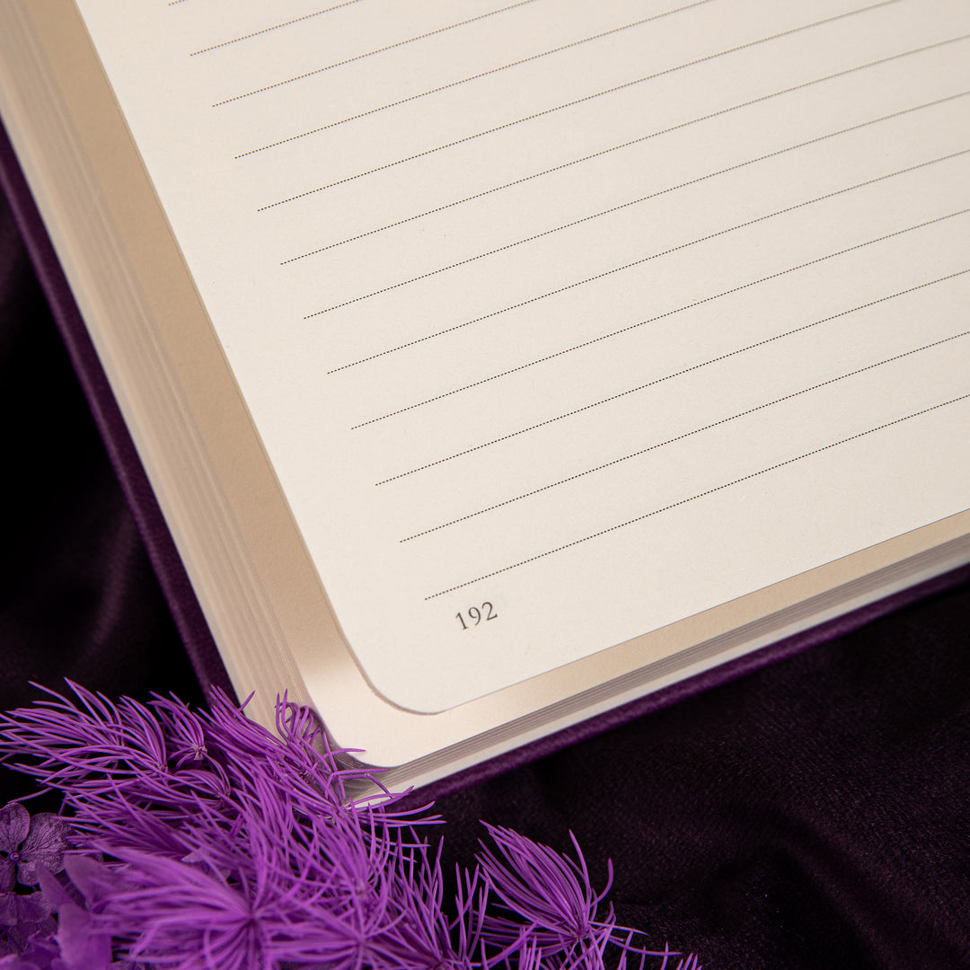 Embrace the Light Notebook - A5 - Lined - Purple