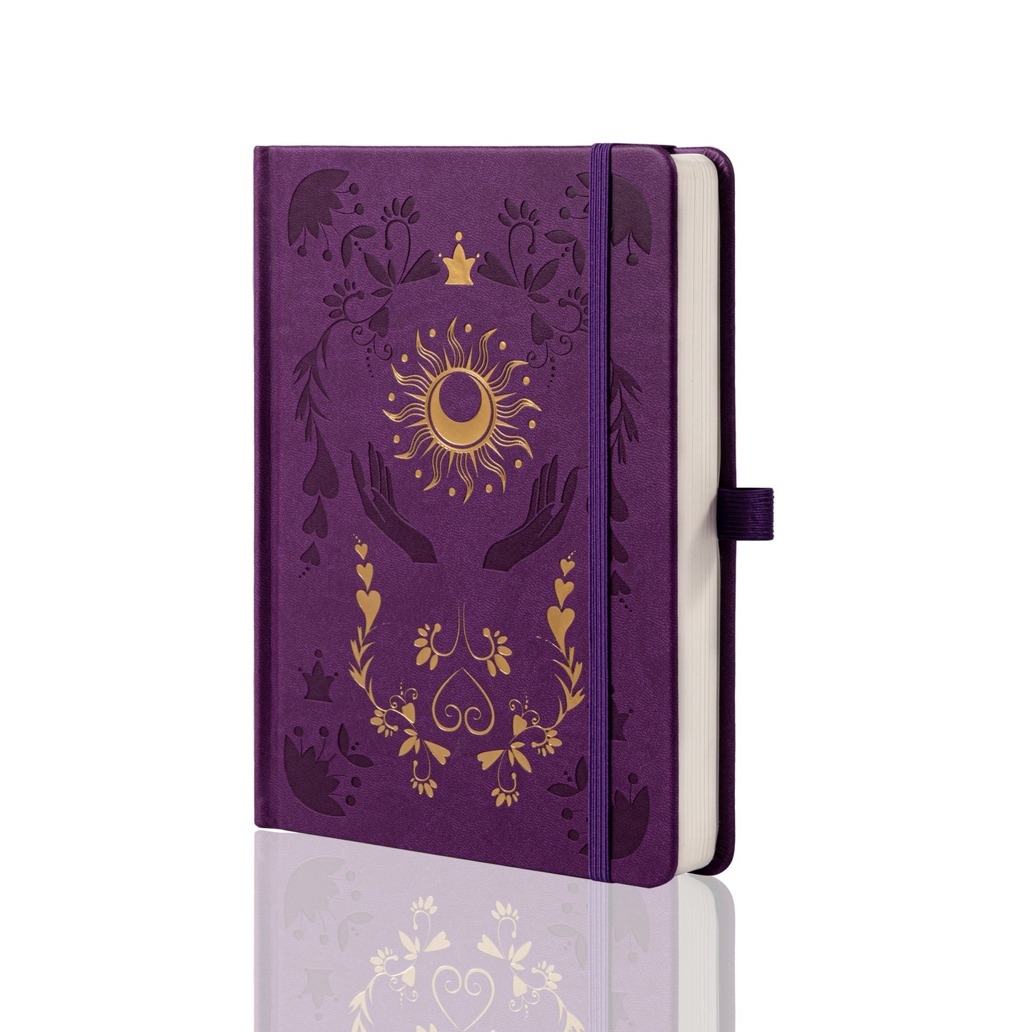 A5 Embrace the Light Dot Grid Notebook - Purple