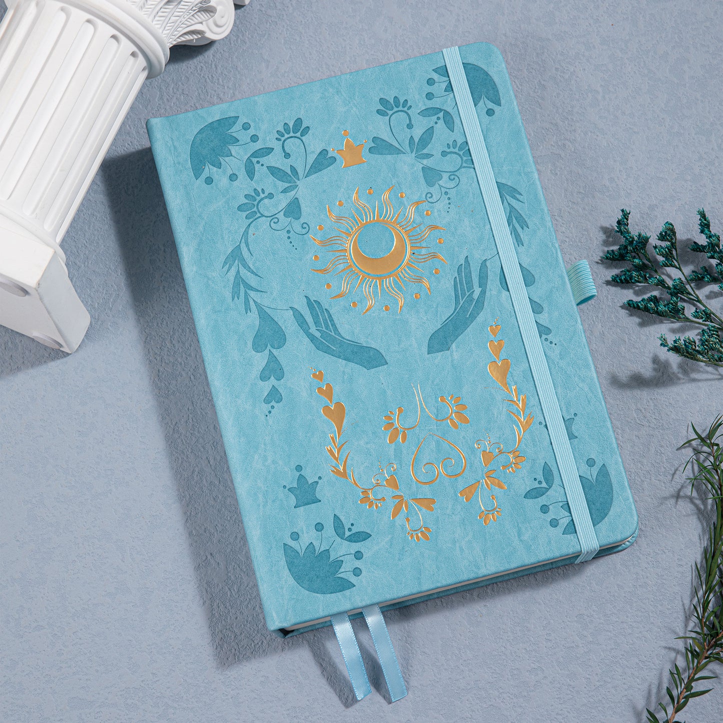 Embrace the Light Notebook - A5 - Lined - Sky Blue