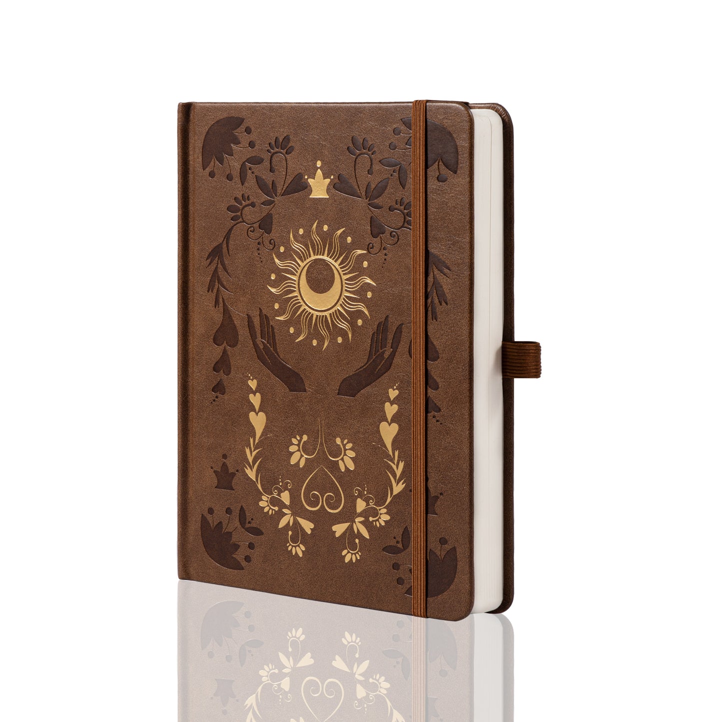 A5 Embrace the Light Dot Grid Notebook - Tan