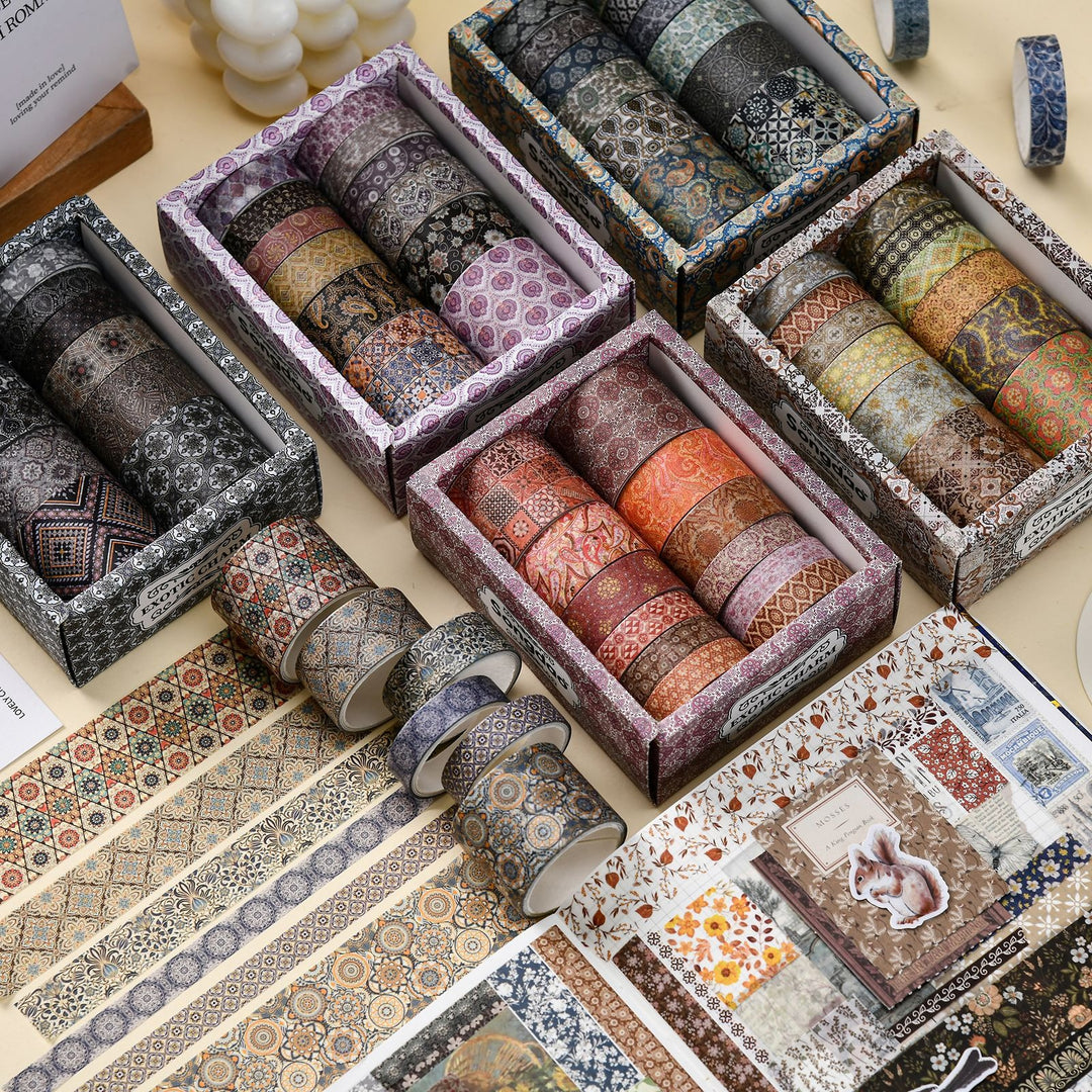 Exotic Charm Washi Tape - Set of 12