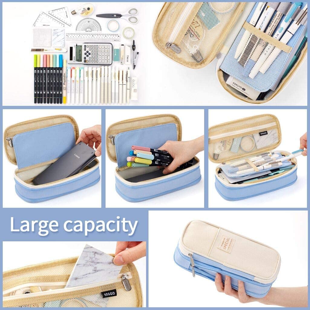 Extensible Pencil Pen Case Large Version - Sky Blue