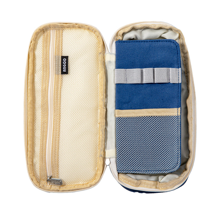 Extensible Pencil Pen Case Large Version - Dark Blue