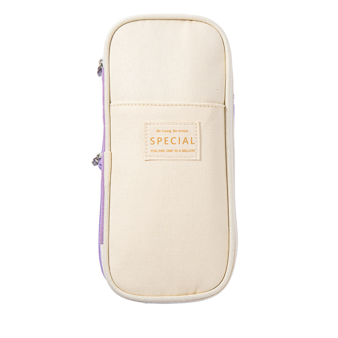 Extensible Pencil Pen Case Large Version - Purple