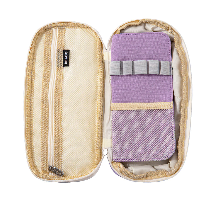 Extensible Pencil Pen Case Large Version - Purple