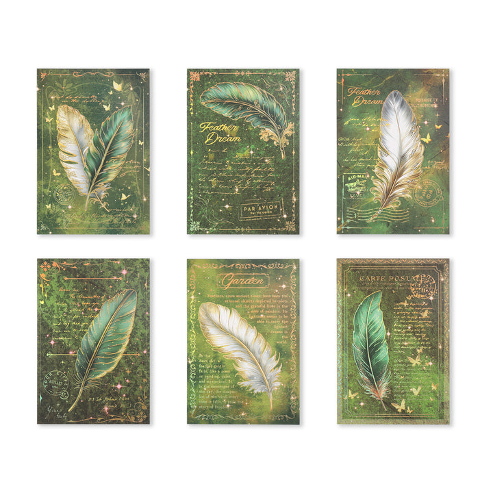 Feather Scrapbook Paper - 18 Sheets