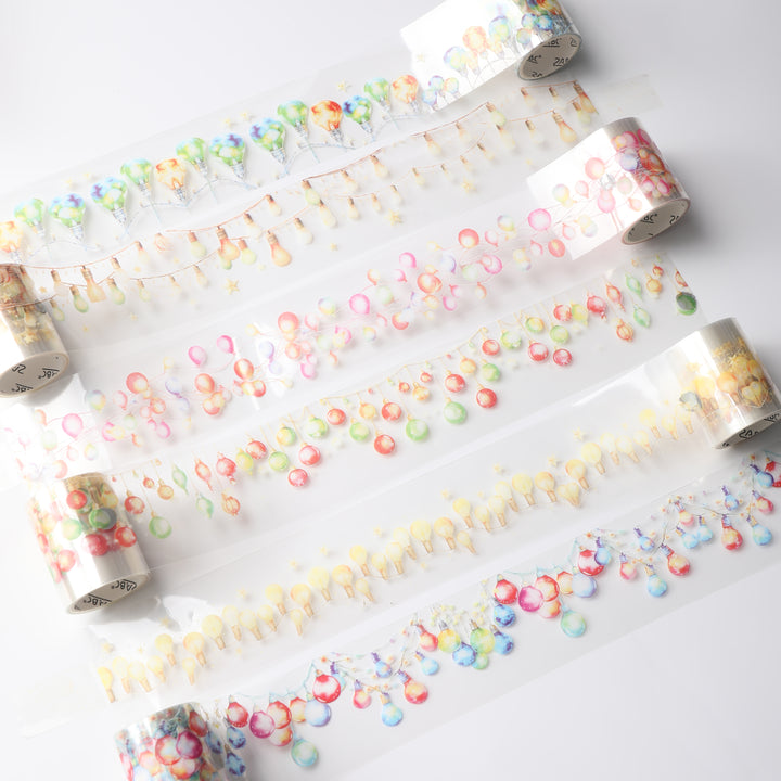 Festive Lights PET Tape - Set of 6