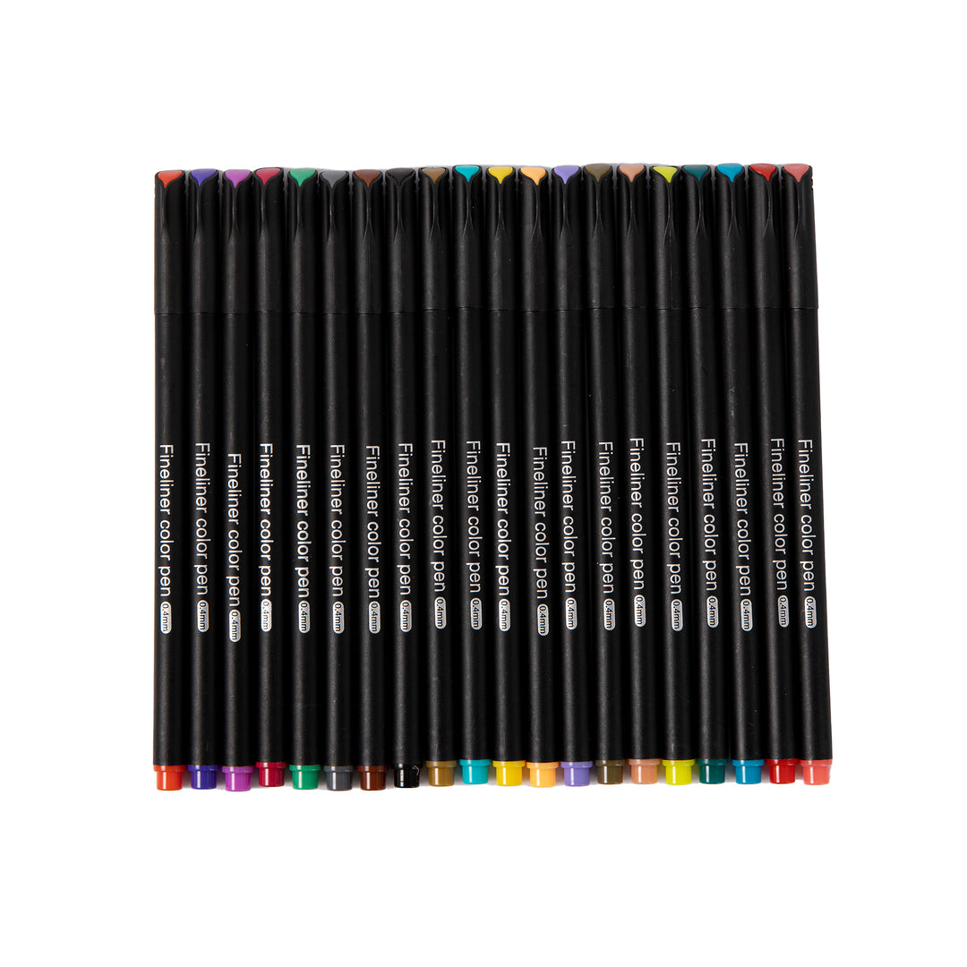 Fineliner Pen - Set of 36 - Bright Color