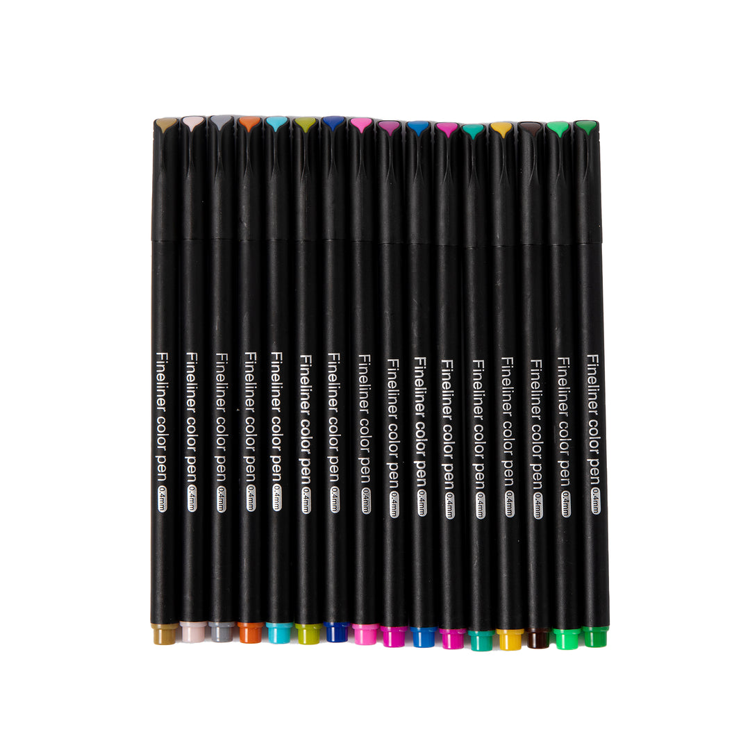 Fineliner Pen - Set of 36 - Bright Color