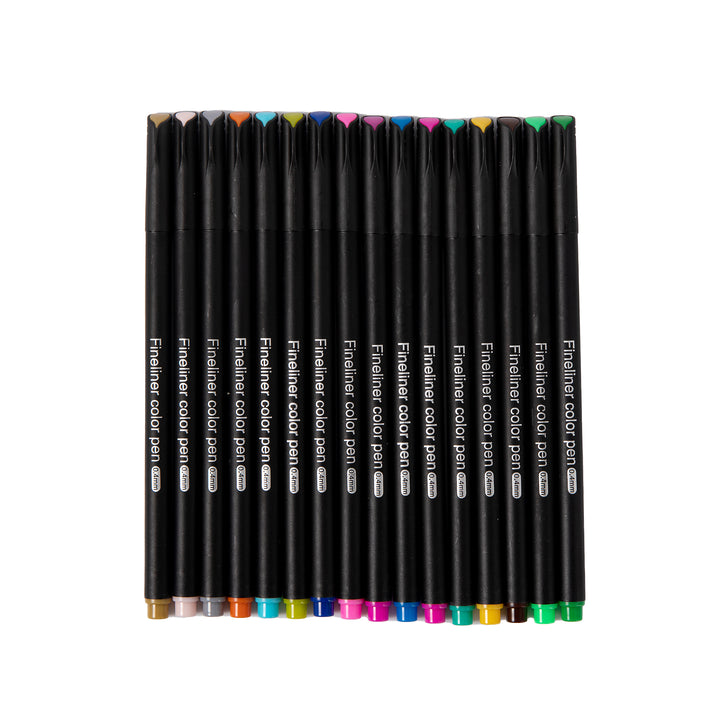 Fineliner Pen - Set of 36 - Bright Color