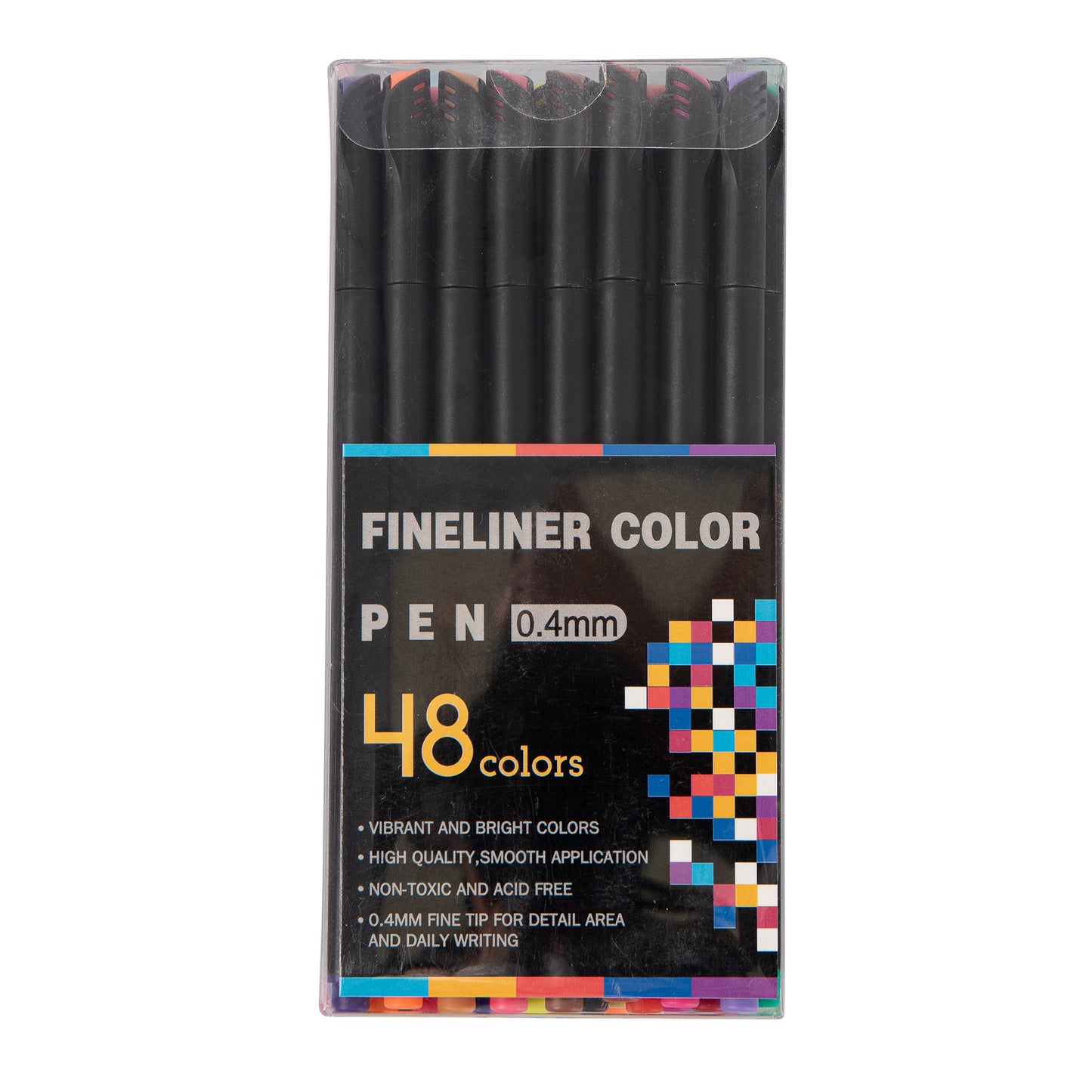 Fineliner Pen - Set of 48 - Bright Color