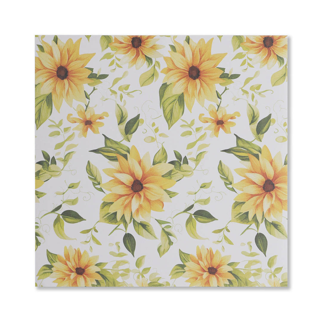 Flower In The Sunshine Scrapbook Paper - 12 Sheets