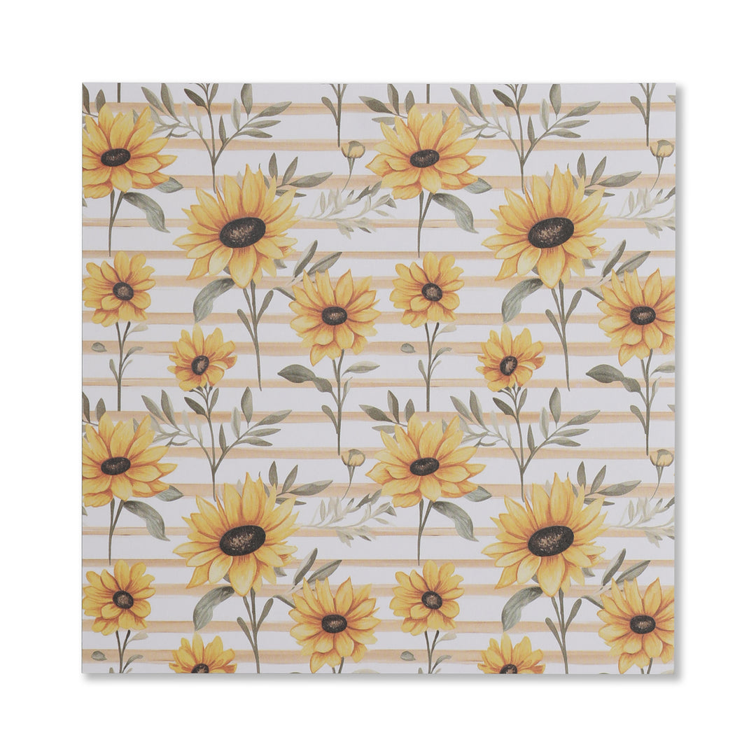 Flower In The Sunshine Scrapbook Paper - 12 Sheets