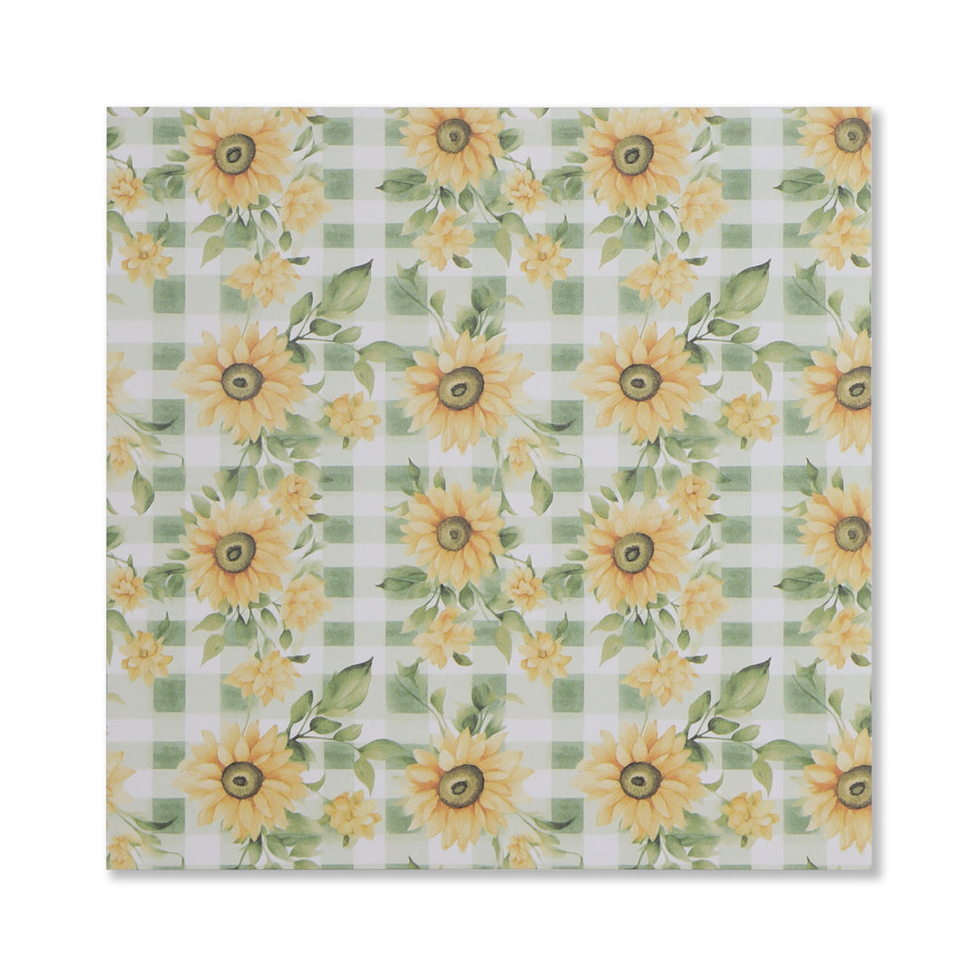 Flower In The Sunshine Scrapbook Paper - 12 Sheets