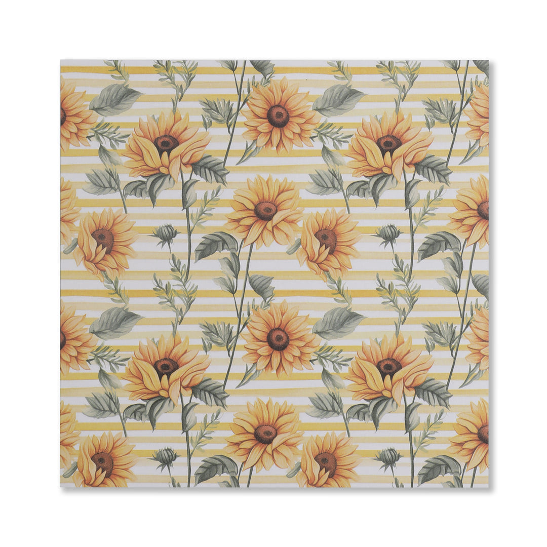 Flower In The Sunshine Scrapbook Paper - 12 Sheets