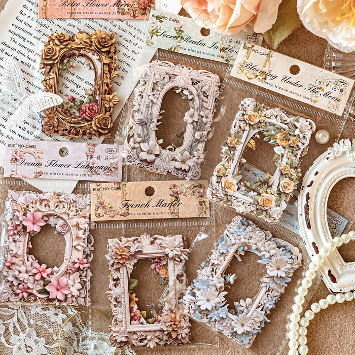Flower Mirror Manor Scrapbook Paper - 60 Sheets