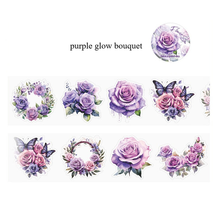 Flower Sea Die-Cut PET Tape