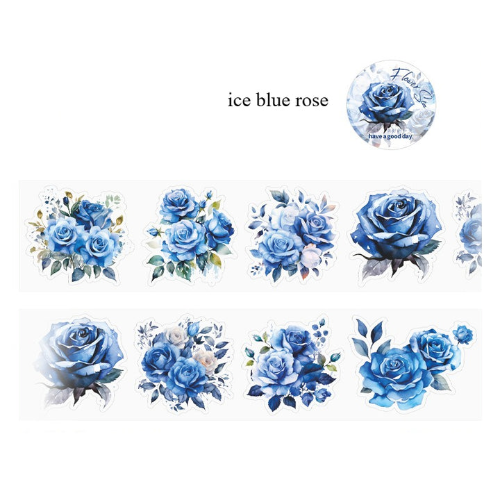 Flower Sea Die-Cut PET Tape