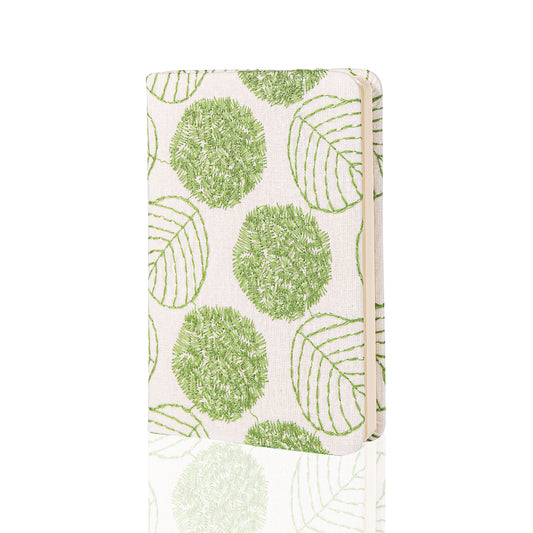 Flower & Tree Lined & Blank Notebook - A6 - White