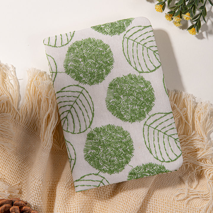 Flower & Tree Lined & Blank Notebook - A6 - White
