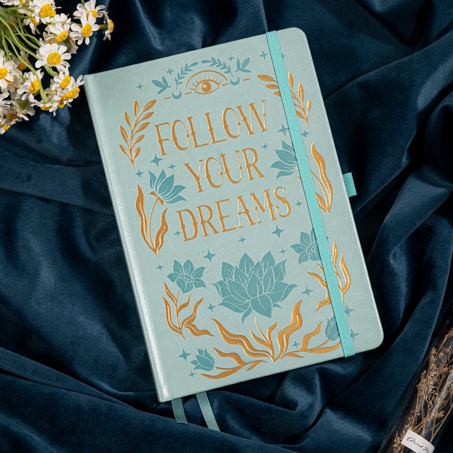 Follow Your Dreams Notebook - A5 - Lined - Blue