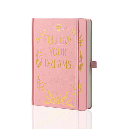 Follow Your Dreams Notebook - A5 - Lined - Pink