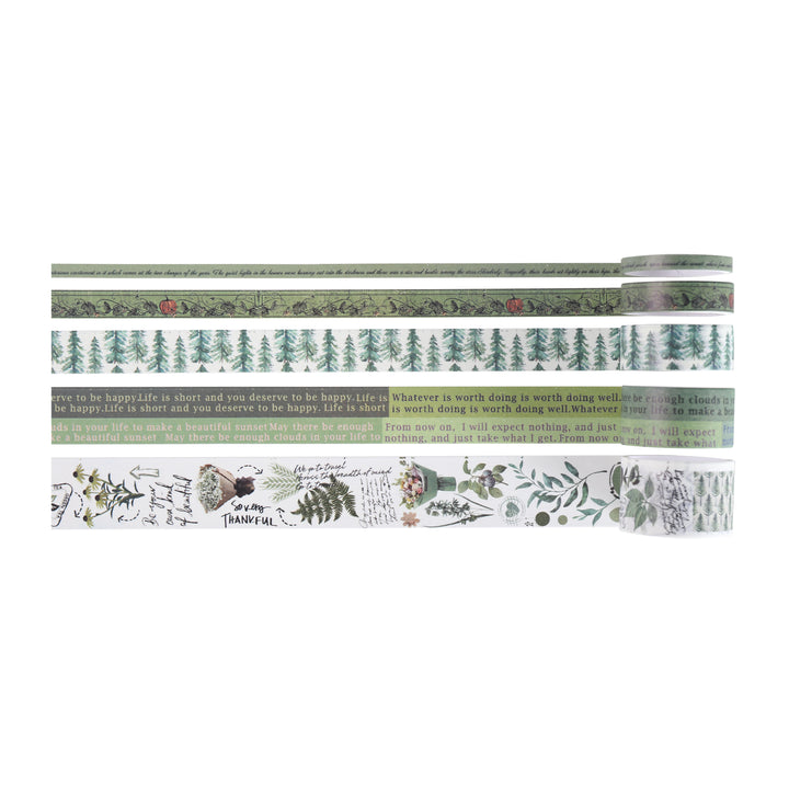 Forest Dreamscape Washi Tape - Plant Stories - Set of 20