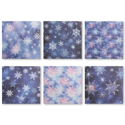 Christmas Frozen Scrapbook Paper - 12 Sheets