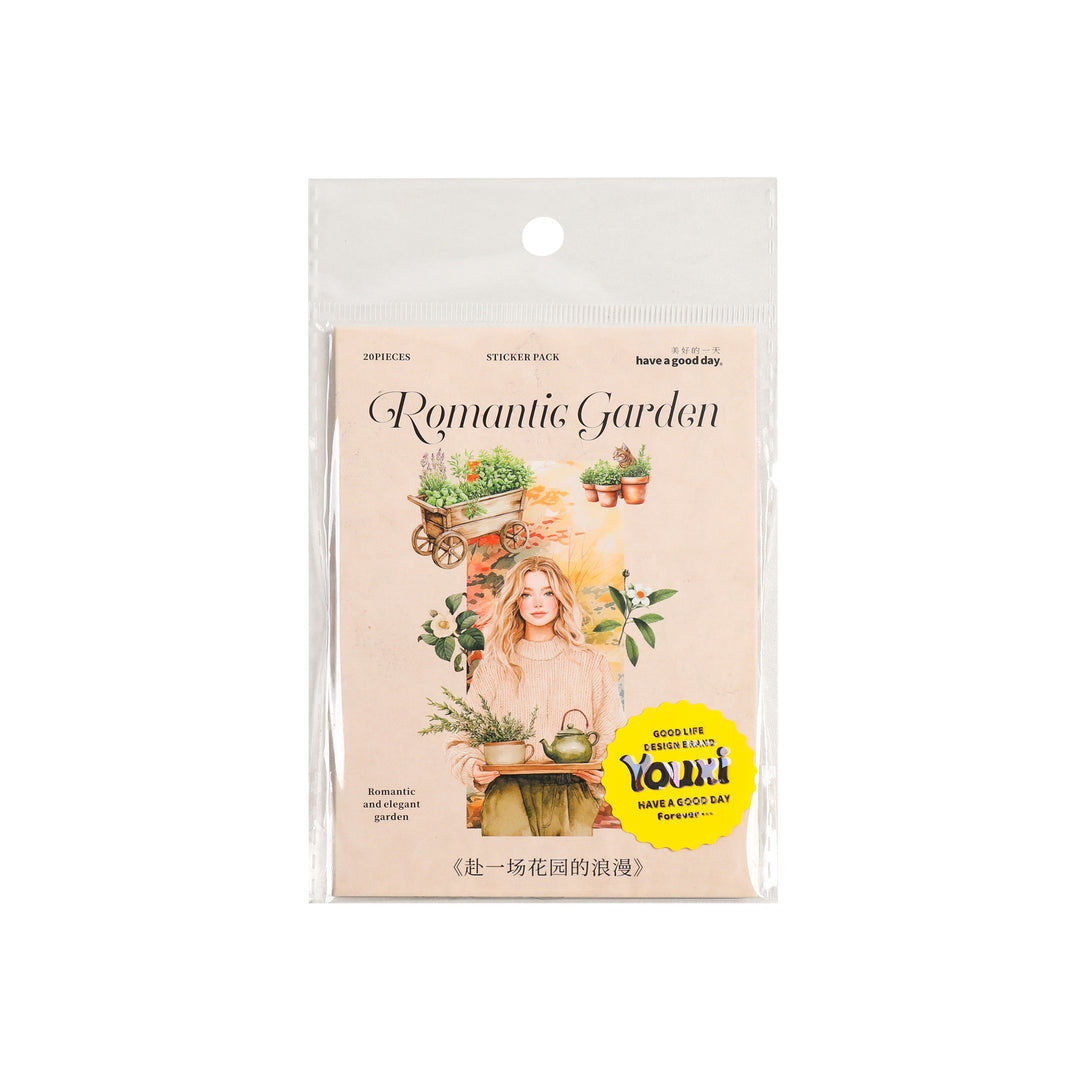Romance Garden Stickers - Garden Greenery - 20 Pcs