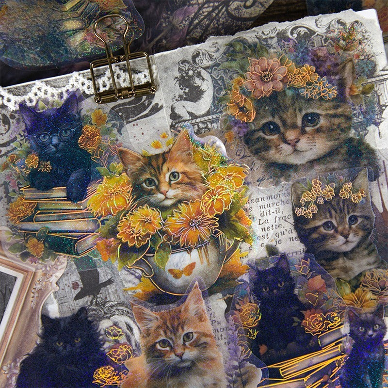 Glittering Cat Stickers