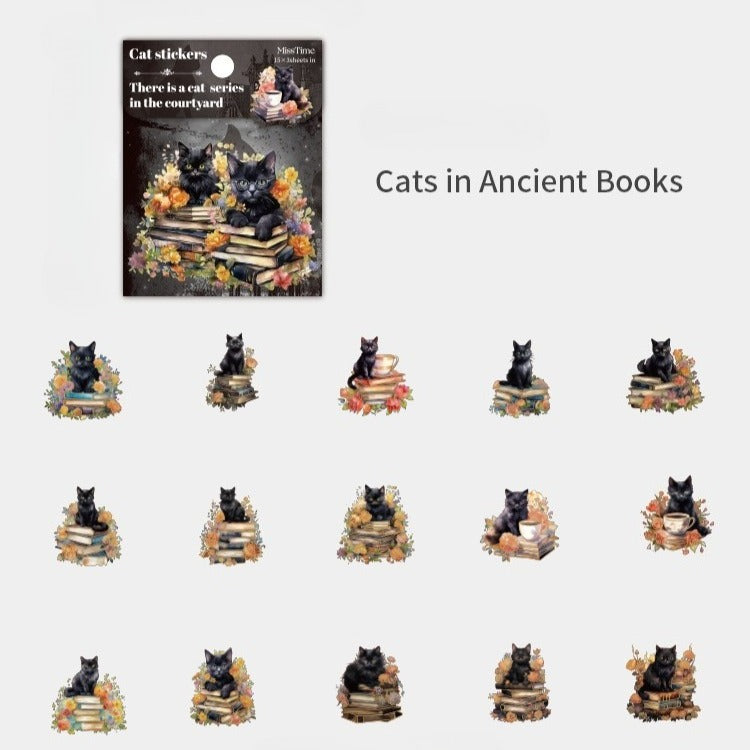 Glittering Cat Stickers