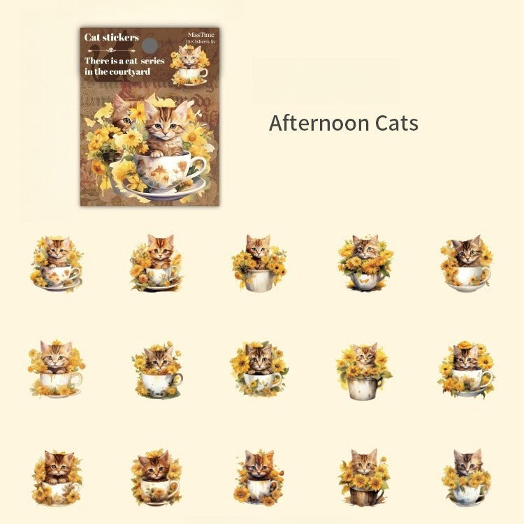 Glittering Cat Stickers